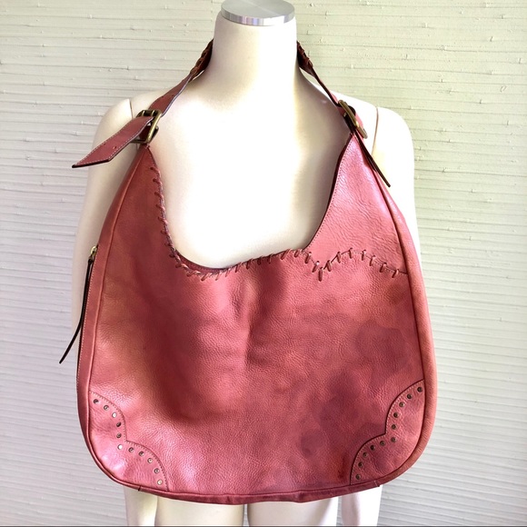 Dooney & Bourke VINTAGE LEATHER HOBO SHOULDER BAG - Picture 2 of 8